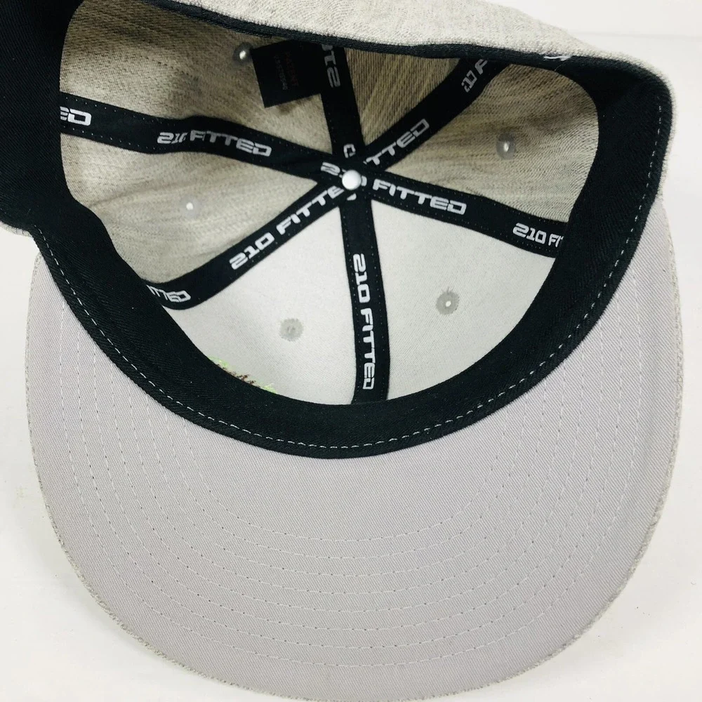 KAVU‎ Cap Hat Gray Brown Green 210 Fitted Flex Fit 6 7/8 - 7 1/4 Fast Shipping